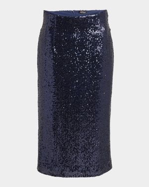 Sequined Pencil Skirt