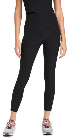 Beyond Yoga Spacedye Out Of Pocket High Waisted Midi Leggings Darkest Night XXS
