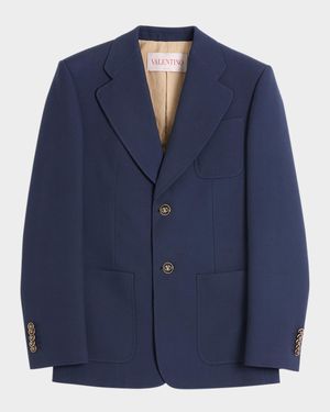 Men's VLogo Gabardine Sport Coat
