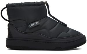 Lanvin Gray Curb Snow Boots