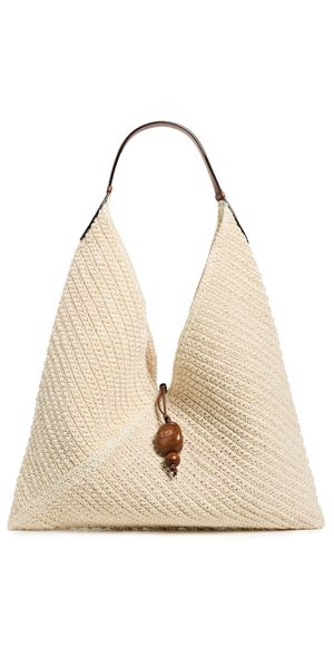 Hunting Season Medium Origami Tote Natural White/Cognac One Size