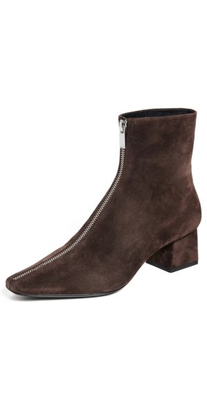 SIMKHAI Ryder Suede Zip Front Boots Cacao 41