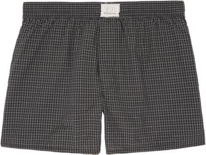 ERL Boxer noir à mini motif écossais