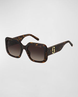 J Marc Logo Square Acetate Sunglasses
