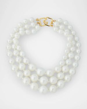 3-Row Pearly Necklace