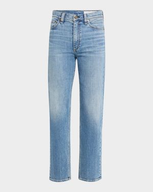 Harlow Mid-Rise Ankle Straight Jeans