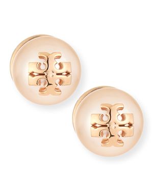 Pearly Logo Stud Earrings