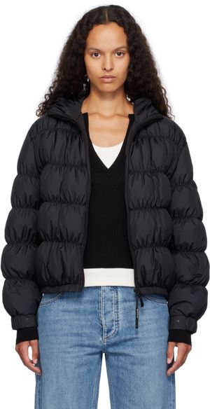 Moncler Black Medonte Short Down Jacket