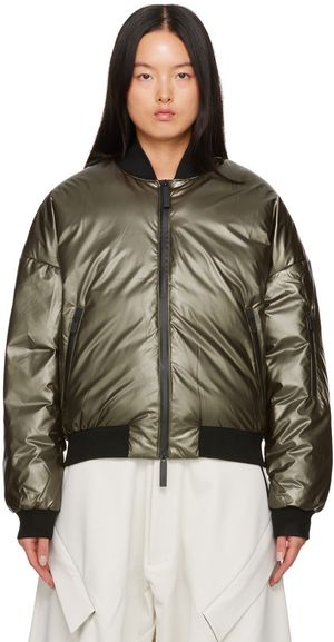 Templa Khaki Alkane Down Bomber Jacket