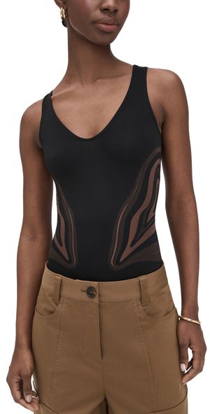 Wolford Venus Bodysuit Umber/Black M