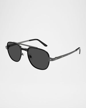 Men's CT0477SM Metal Aviator Sunglasses