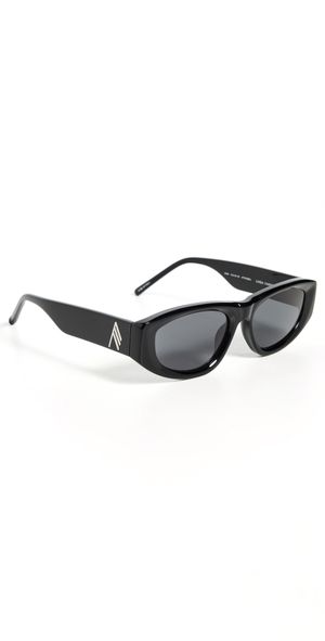 The Attico Attico80 Sunglasses Black/Silver/Grey One Size