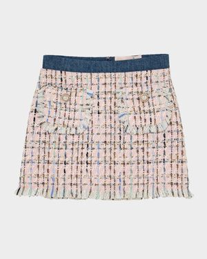 Girl's Texas Tweed Mini Skirt, Size 3T-11