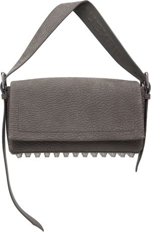 Alexander Wang Gray Ricco Medium Flap Bag