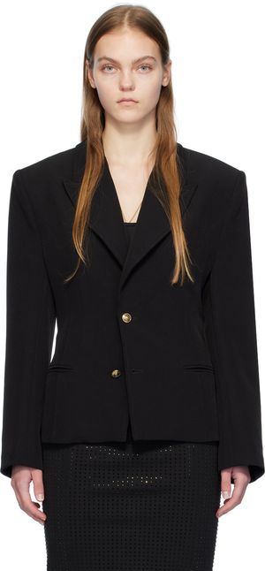 Versace Jeans Couture Veston noir à laçage