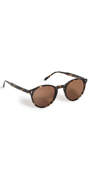 Illesteva Como Sunglasses Flame w/ Brown Lenses One Size