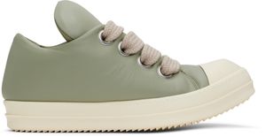 Rick Owens Green Hollywood Jumbolace Sneakers