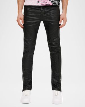 Men's P001 Shiny Racer Stretch Denim Skinny Jeans