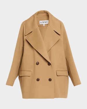 Cotton and Silk Straight-Leg Trousers