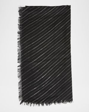 Alecia Wool and Cashmere Fringed Scarf