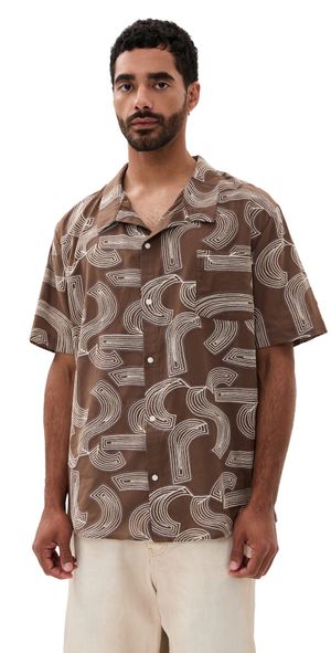 Fanm Mon Arda Shirt Geo Brown M