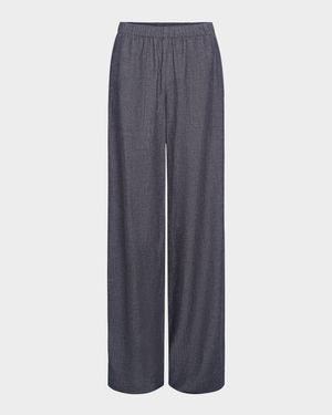 Mid-Rise Casual Pull-On Pants