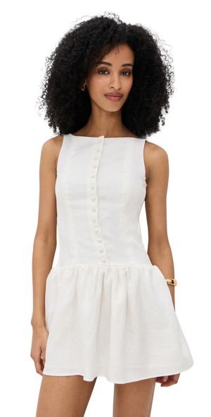 FAITHFULL Blair Mini Dress White 2