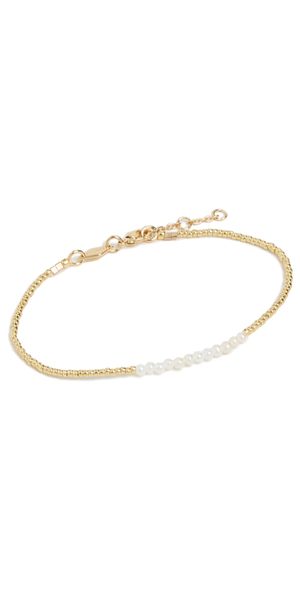 Anni Lu Slim Pearly Bracelet Gold One Size