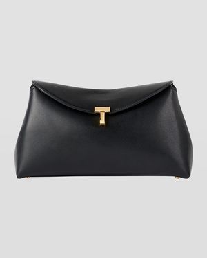 T-Lock Clutch in Palmellata Leather
