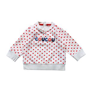 Petit Bateau - Seconde Main - Sweat bébé blanc - 6 mois - Taille 6M - Blanc