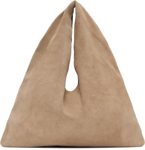 The Row Beige Small Bindle Tote