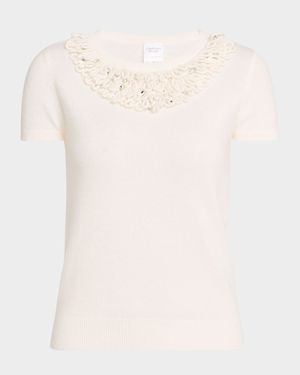 Cashmere Loop & Rhinestone Crewneck