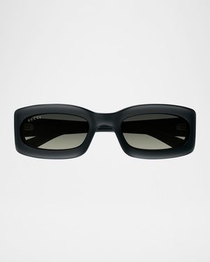 Men's GG1786SM Plastic Rectangle Sunglasses