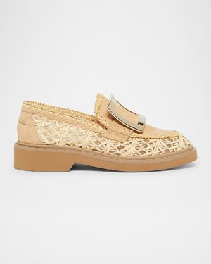 Viv Rangers Braided Raffia Loafers