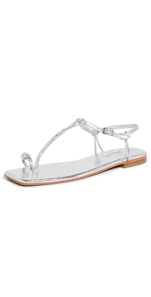Johanna Ortiz Silver Charted Dream Flats Silver 37