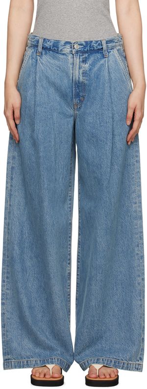 AGOLDE Jean Ellis bleu