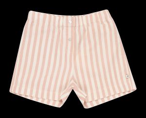The New Society - Bermuda en coton rayé - Taille 8A - Rose