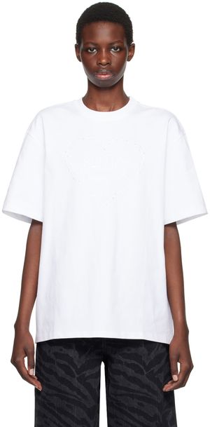 GANNI White Heart T-Shirt