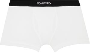 TOM FORD White Cotton Boxer Briefs