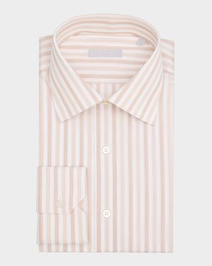 Men's Cotton Stripe Dress Shirt