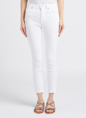 7 For All Mankind - Jean skinny en coton mélangé - Taille 30 - Blanc