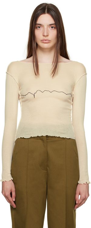 Baserange Off-White Tabbys Star Long Sleeve T-Shirt