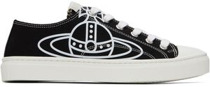 Vivienne Westwood Black Plimsoll Low-Top Sneakers