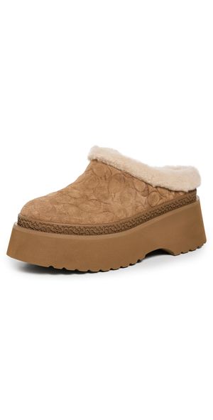 Coach Cecilia Sherpa Clogs Tobacco 10