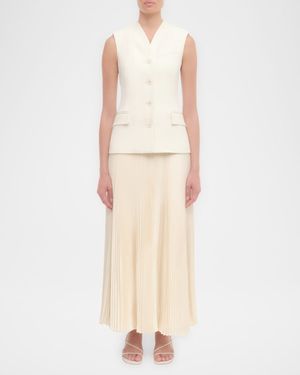 Georgina Sleeveless Vest Midi Dress