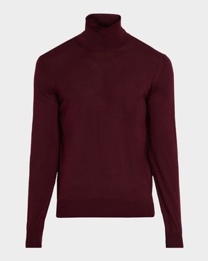 Men's Slim Wool Turtleneck Sweater