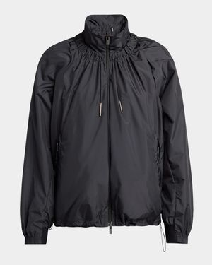 Valencay Drawstring Windbreaker Jacket
