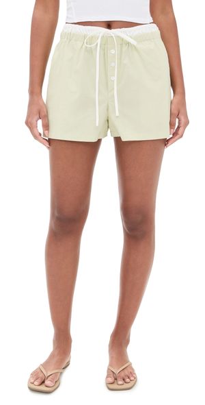 WAYF Tabitha Shorts Light Green S