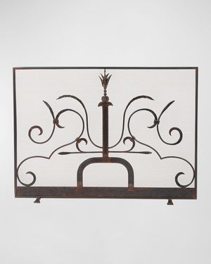 Maya Single-Panel Fireplace Screen