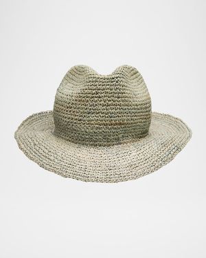 Men's Woven Textile Fedora Hat
